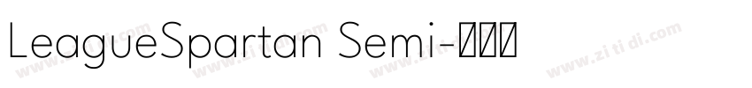 LeagueSpartan Semi字体转换 LeagueSpartan Semi字体转换
